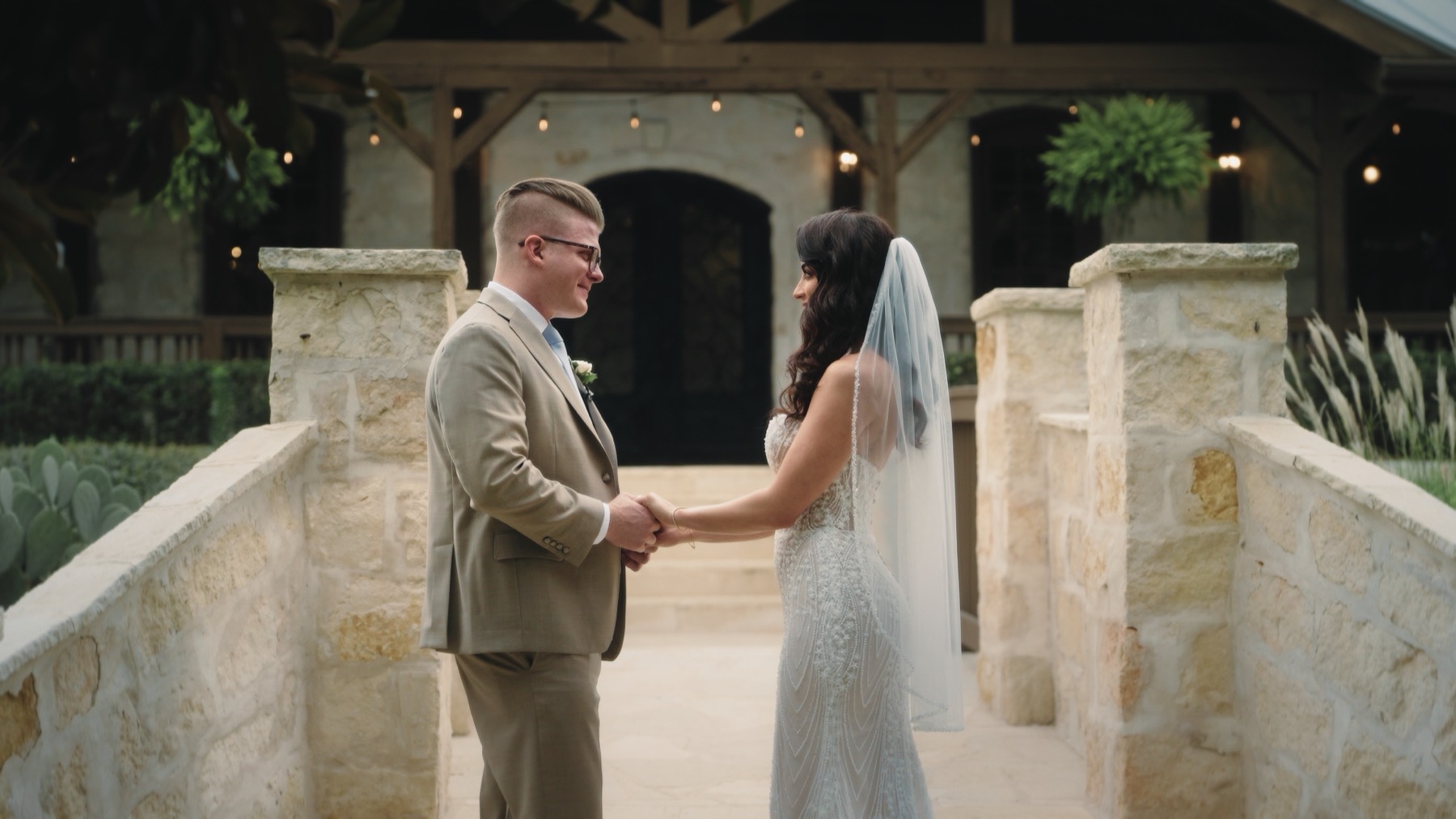 Elliott and Amanda wedding still, Houston